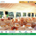 wedding event tent side wall with white pvc or white transparent windows or glass